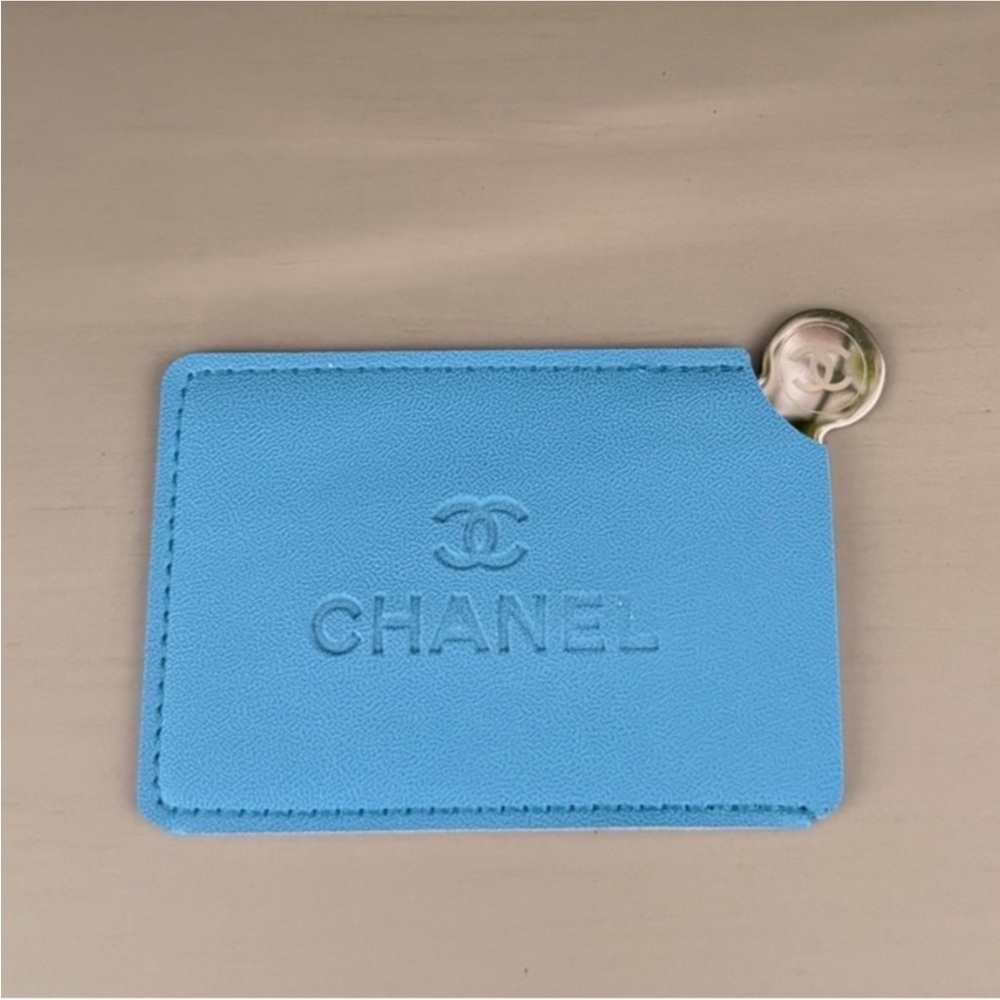 CHANEL Sky Blue Handheld Mirror